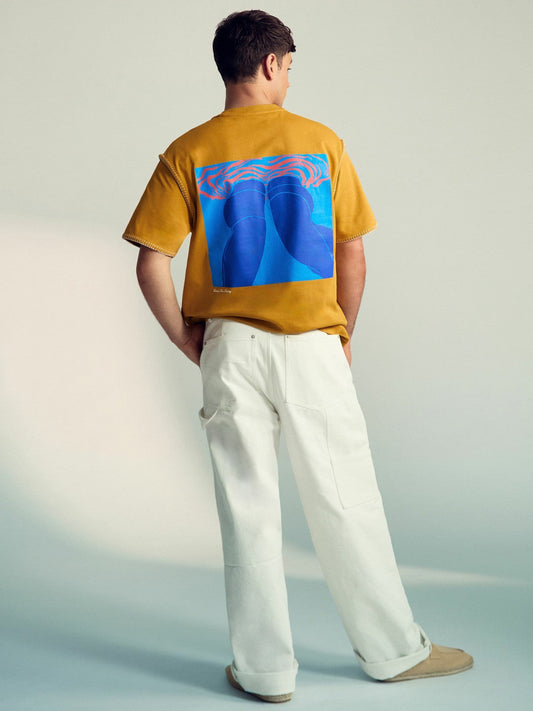 | Tom Daley Graphic-Print T-Shirt Yellow | Mens