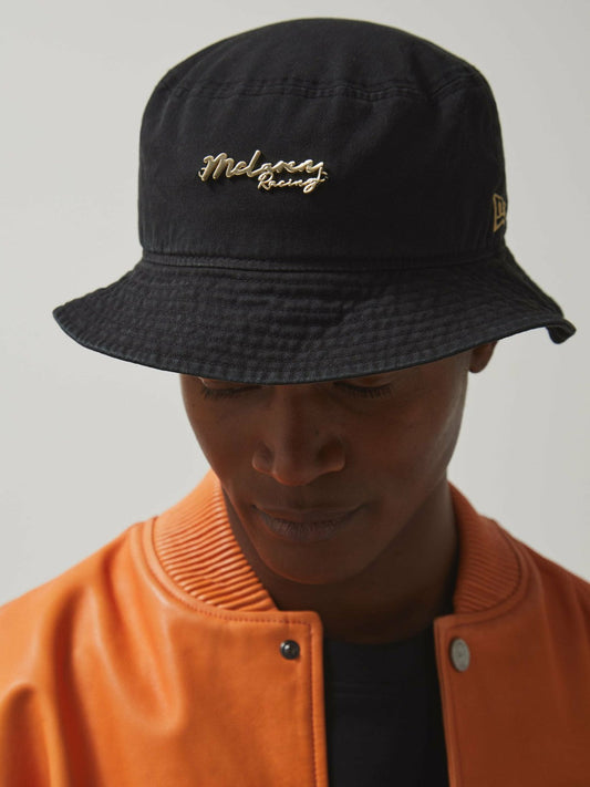 Unisex Fit McLaren Racing Cotton Bucket Hat Black | Mens