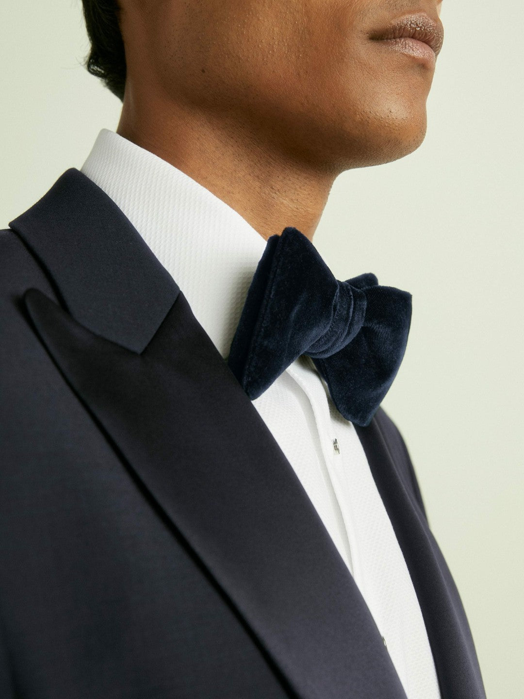 Velvet Bow Tie Navy | Mens
