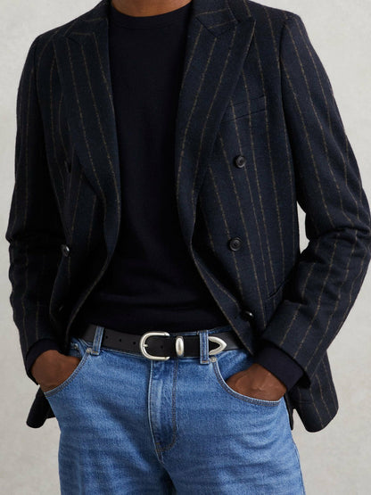 Leather Western Belt Black | Mens