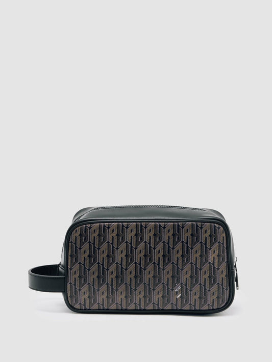 Coated Canvas Monogram Wash Bag Grey Multi | Mens