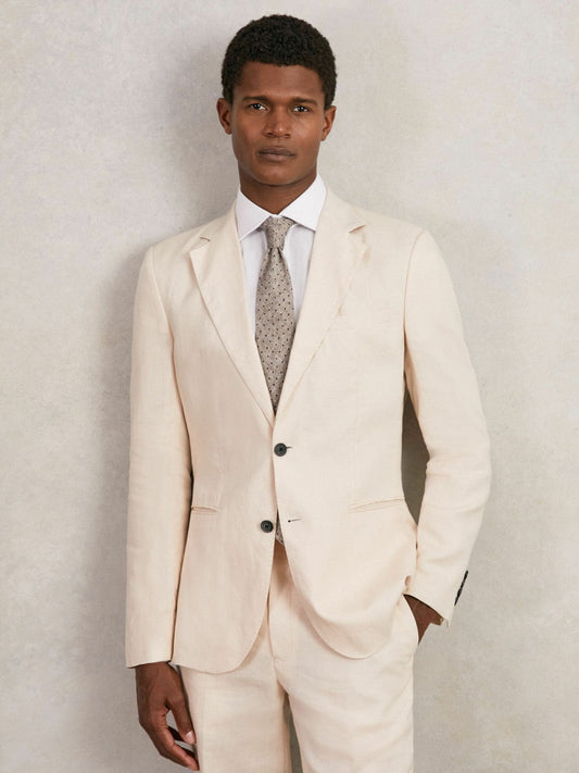 Wool-Cotton Polka-Dot Tie Grey Melange | Mens