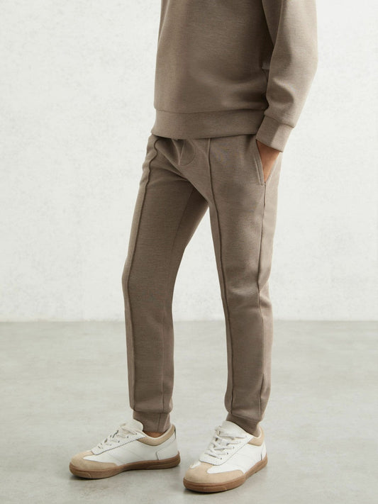 13-14 yrs Interlock Drawstring Joggers Taupe Brown | Children