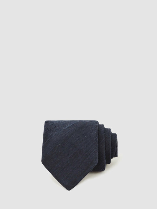 Silk Blend Textured Tie Navy | Mens