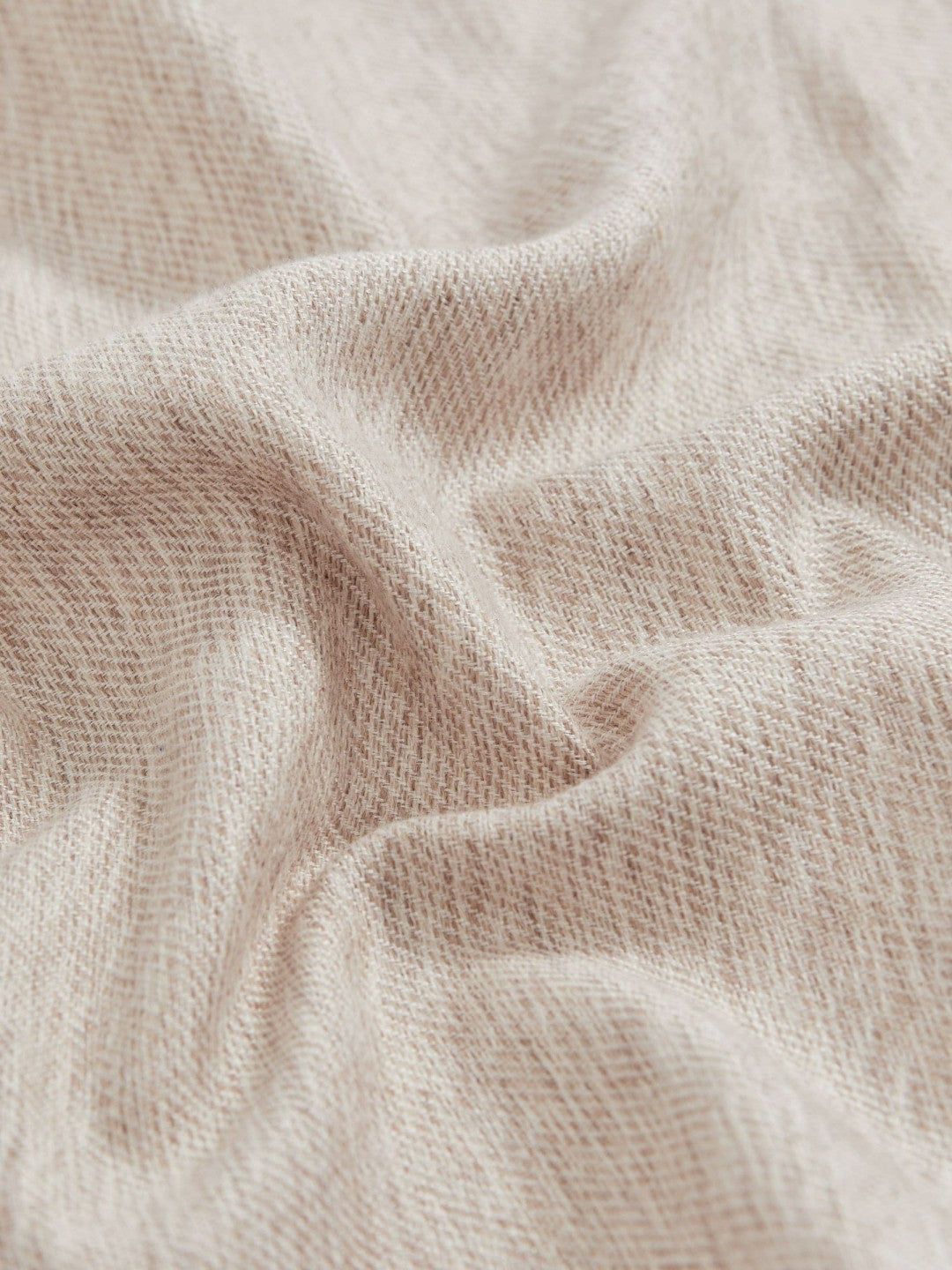 Wool Silk Textured Pocket Square Oatmeal | Mens