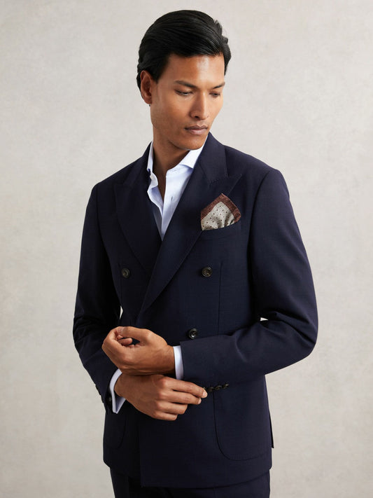 Pocket Squares Grey Melange | Mens