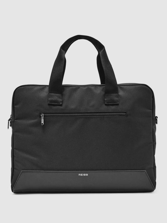 Woven Briefcase Black | Mens