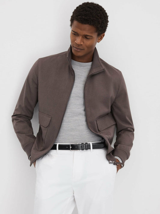 Smooth Leather Belt Black | Mens