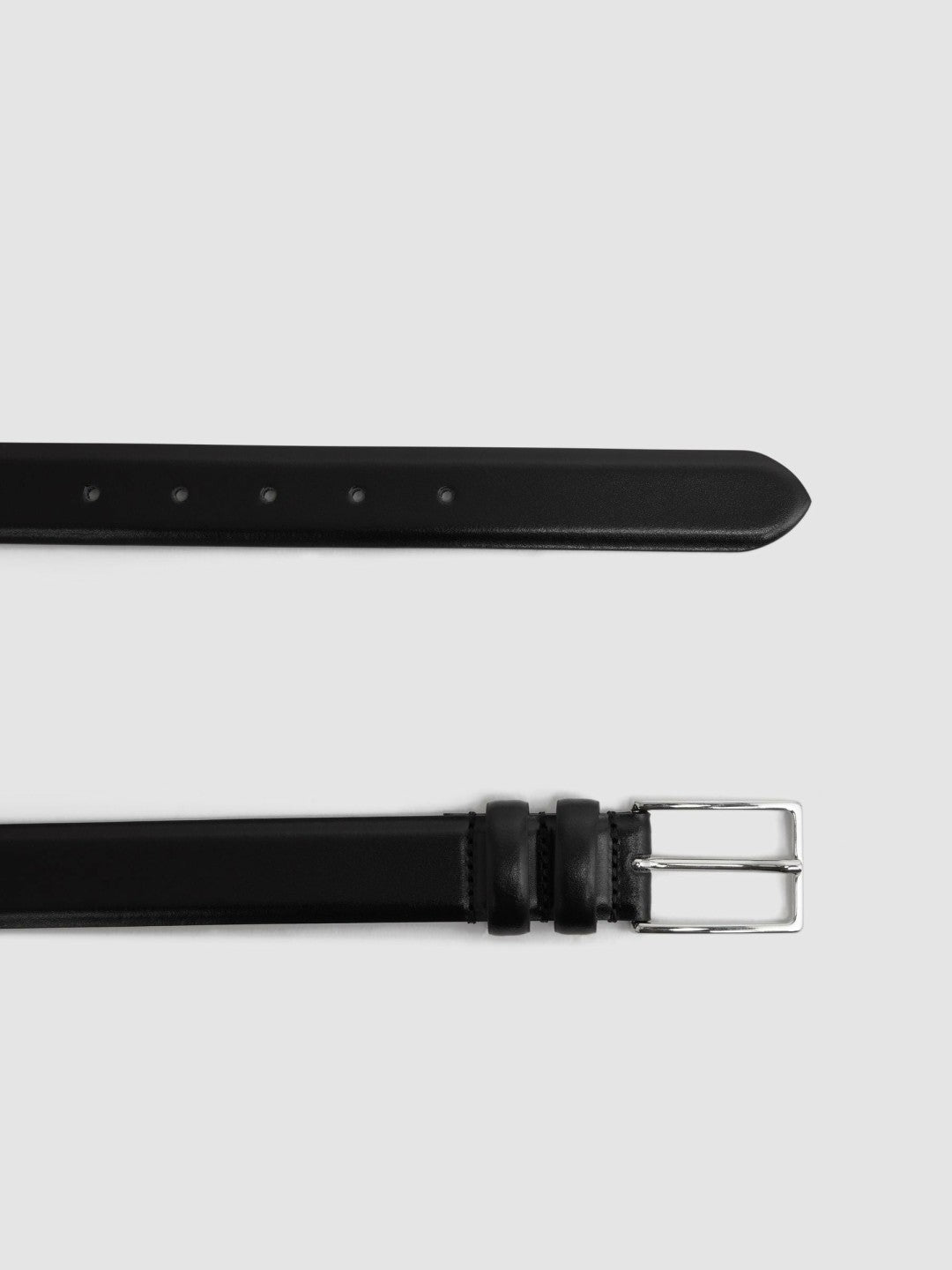 Smooth Leather Belt Black | Mens