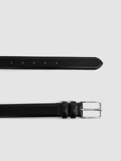 Smooth Leather Belt Black | Mens