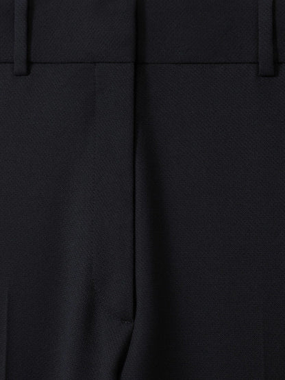 Wool-Blend Tailored Flared Suit Trousers Navy | Womens