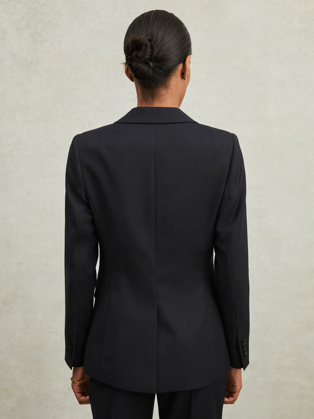 Petite Single Breasted Suit Blazer Navy | Womens