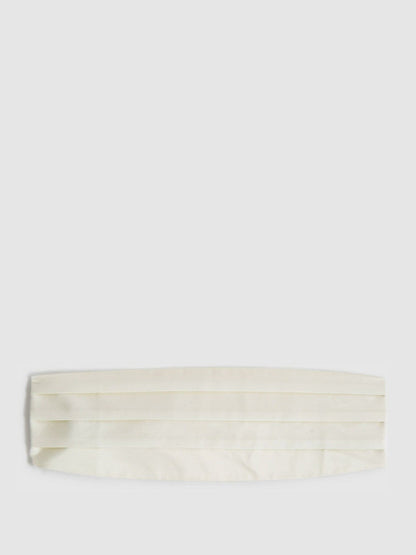Silk Cummerbund Ivory | Mens