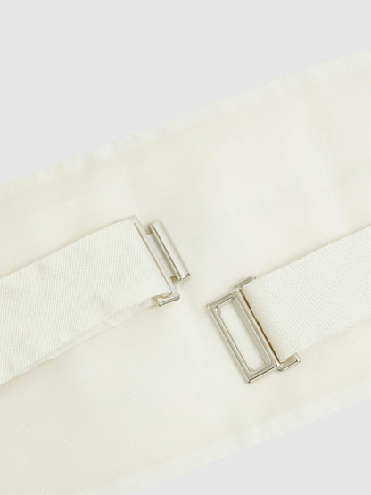 Silk Cummerbund Ivory | Mens