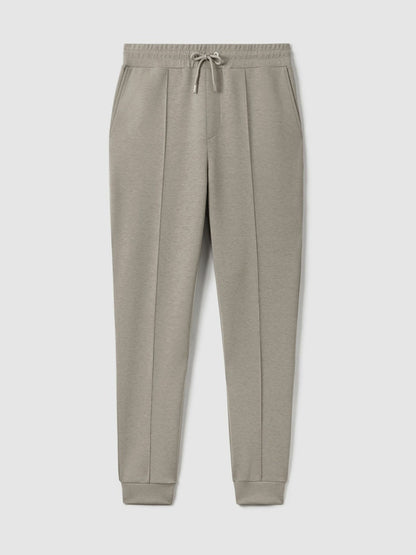 Drawstring Jersey Joggers Taupe | Mens