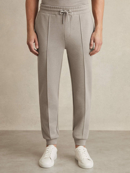 Drawstring Jersey Joggers Taupe | Mens