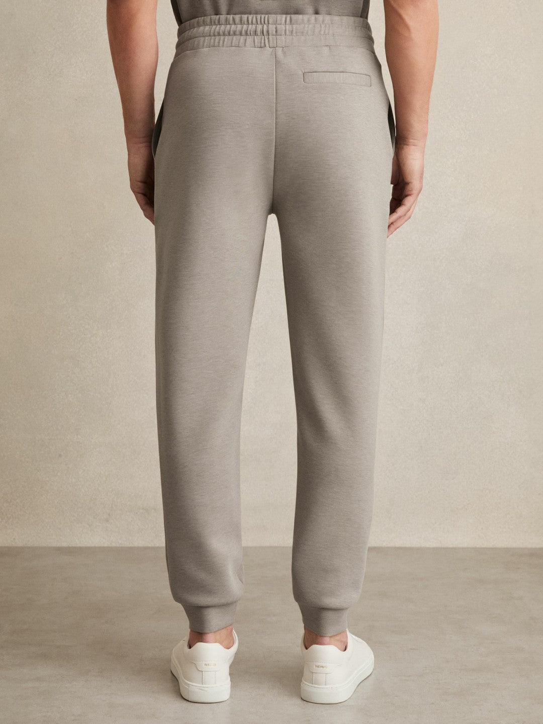 Drawstring Jersey Joggers Taupe | Mens