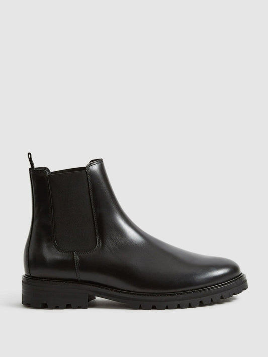 Leather Chelsea Boots Black | Mens