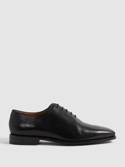 Leather Lace-Up Shoes Black | Mens