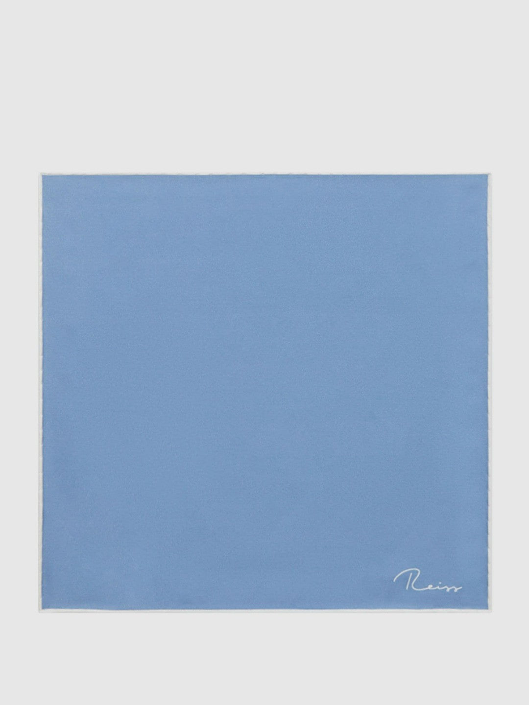 Plain Silk Pocket Square Airforce Blue | Mens