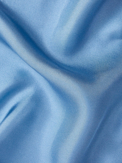 Plain Silk Pocket Square Airforce Blue | Mens