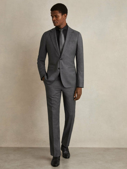 Slim Fit Cotton-Twill Two-Fold Shirt Slim-Fit Black | Mens