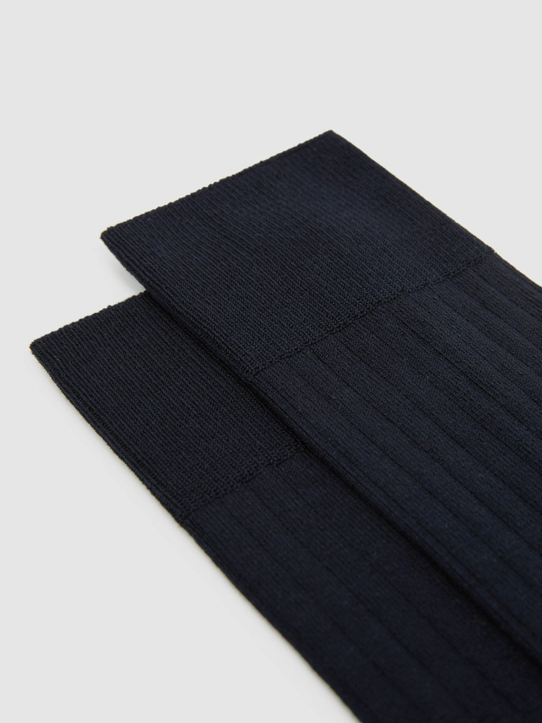Ribbed Socks Navy | Mens