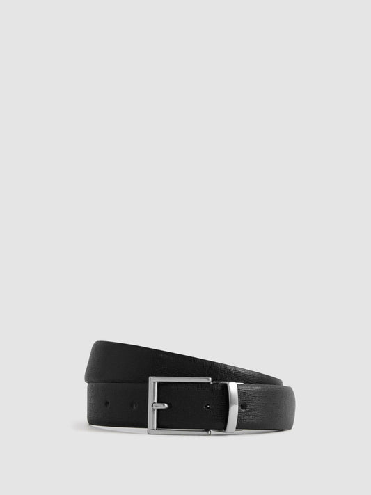 Reversible Leather Belt Black | Mens