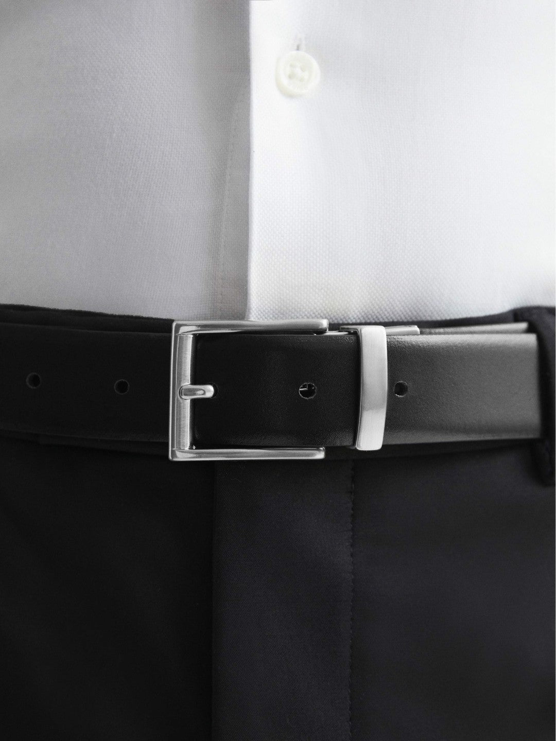 Reversible Leather Belt Black | Mens