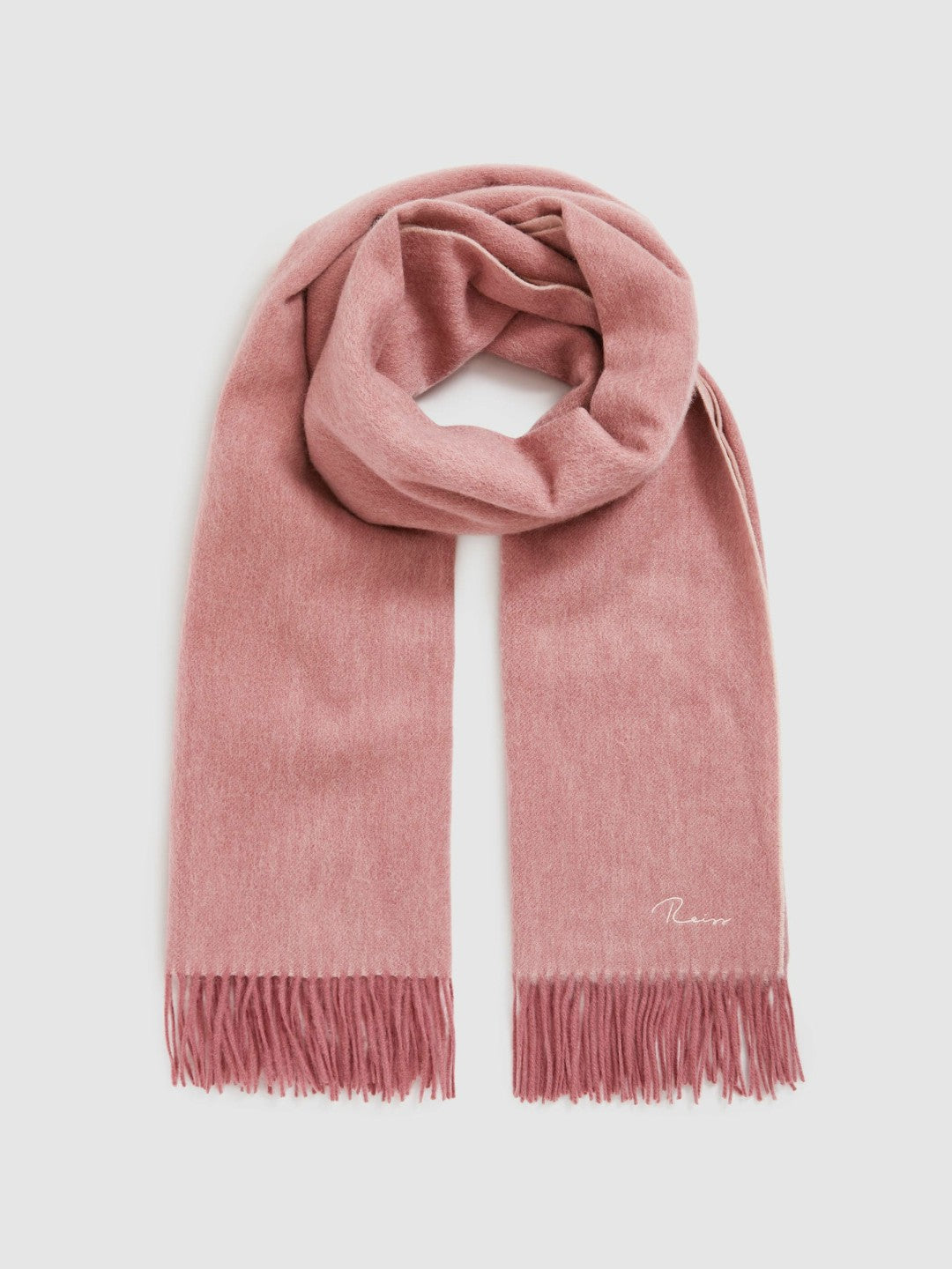 Wool-Cashmere Scarf Blush | Womens