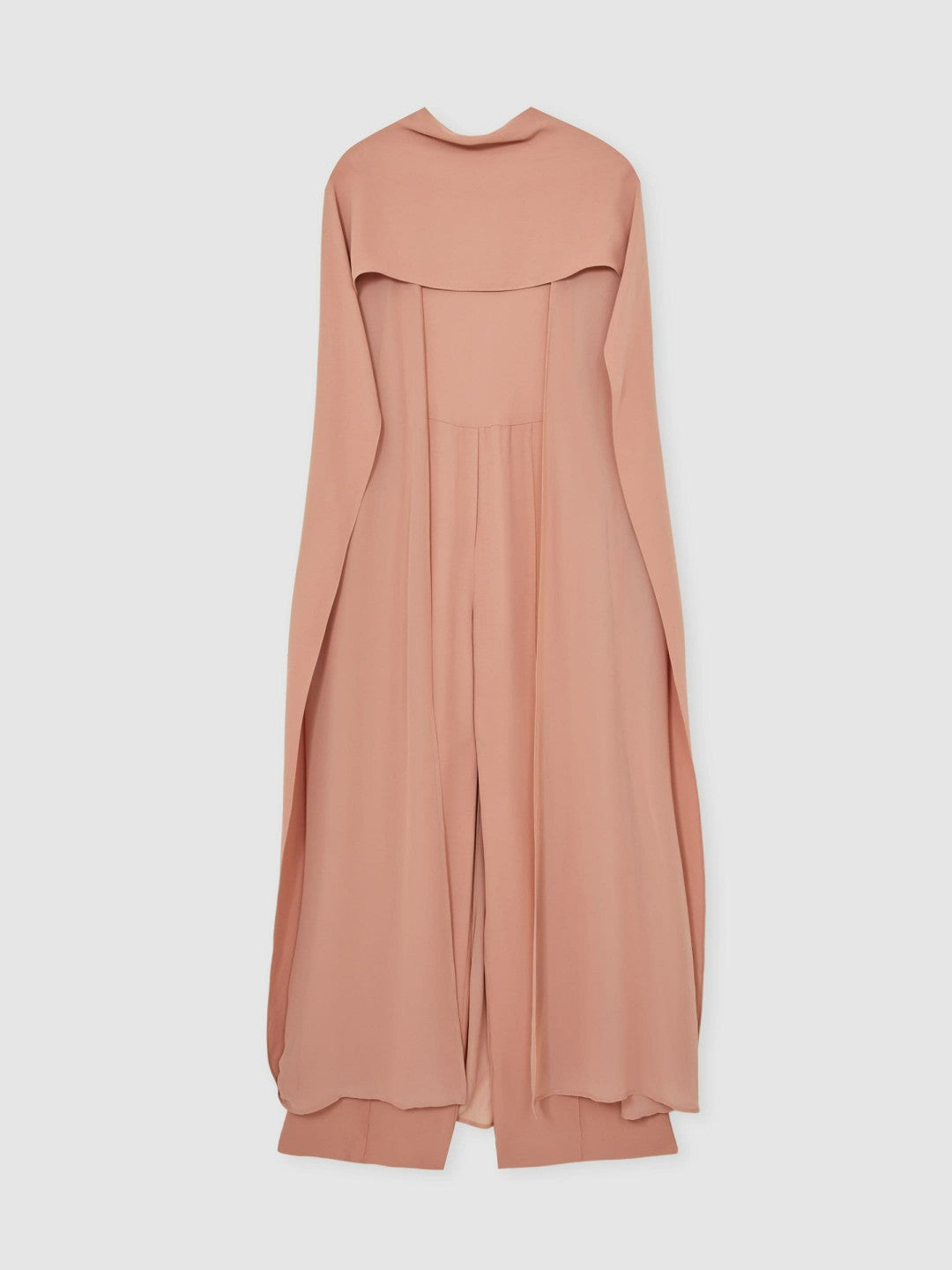 Wide-Leg Cape Jumpsuit Pink | Womens