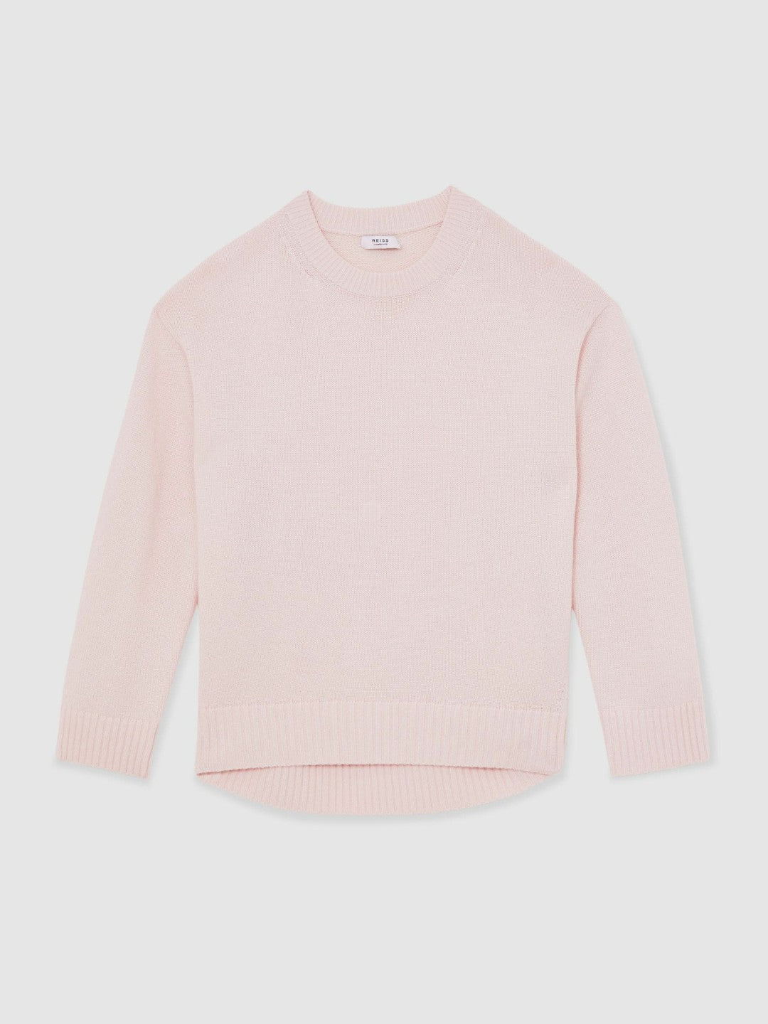 Wool-Cashmere Crew-Neck Jumper Pink | Womens