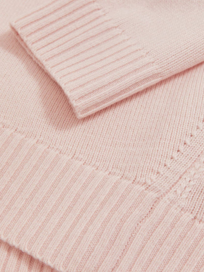 Wool-Cashmere Crew-Neck Jumper Pink | Womens