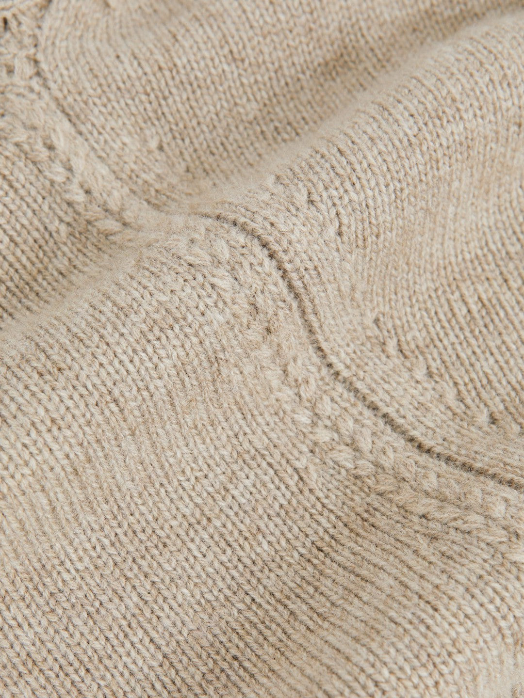 Wool-Cashmere Crew-Neck Jumper Stone | Womens