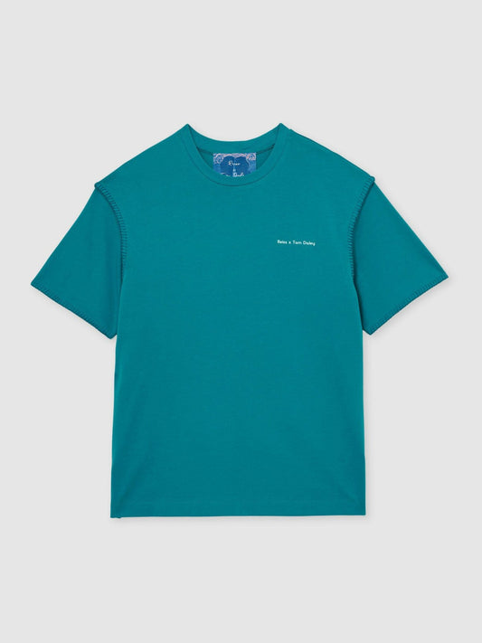 | Tom Daley Graphic-Print T-Shirt Teal Green | Mens