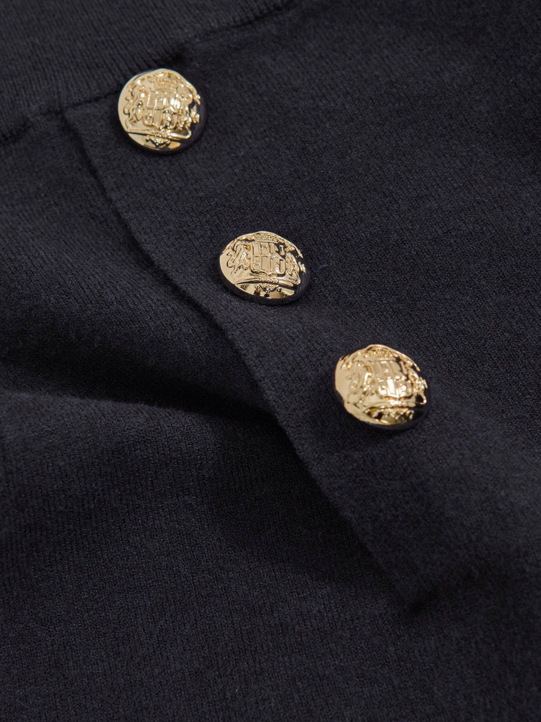 13-14 yrs Knitted Button-Detail A-Line Skirt Navy | Children