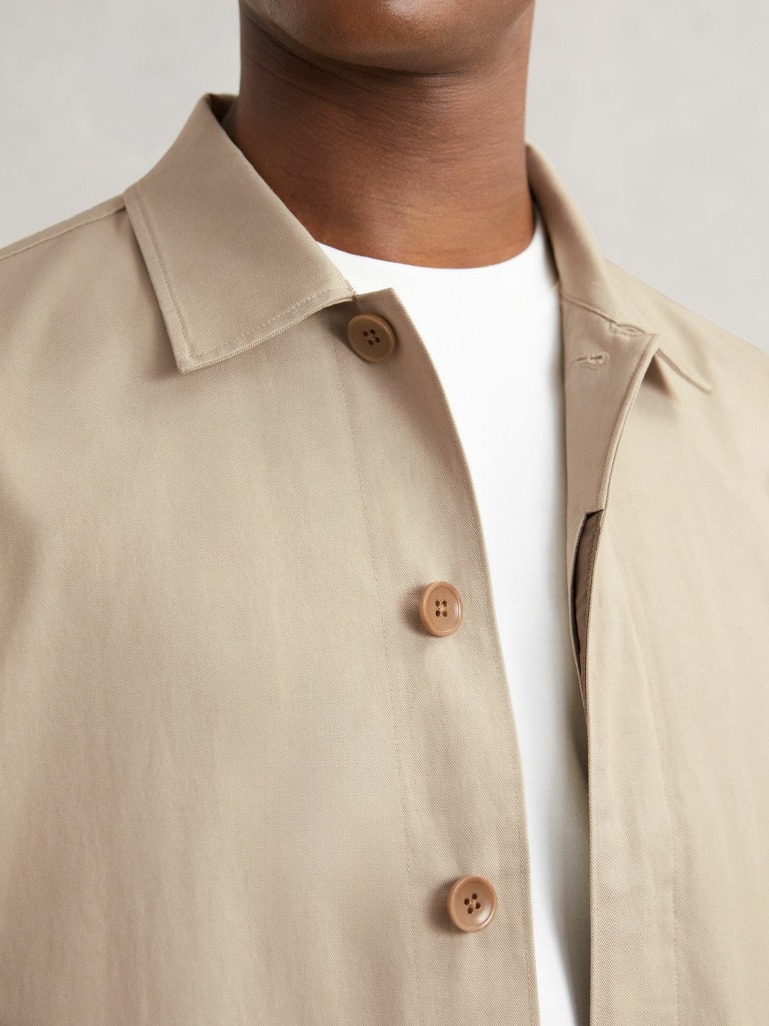 Paige Flap Pocket Worker Jacket Beige | Mens