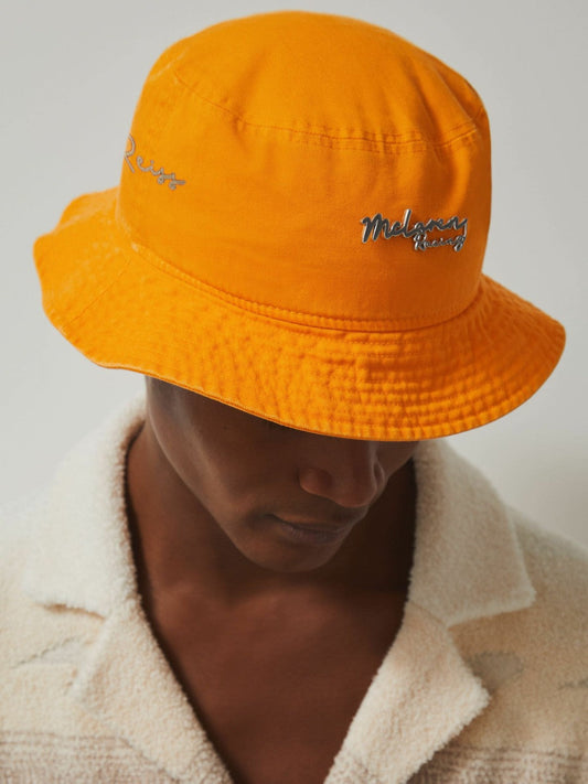Unisex Fit McLaren Racing Cotton Bucket Hat Papaya Orange | Mens
