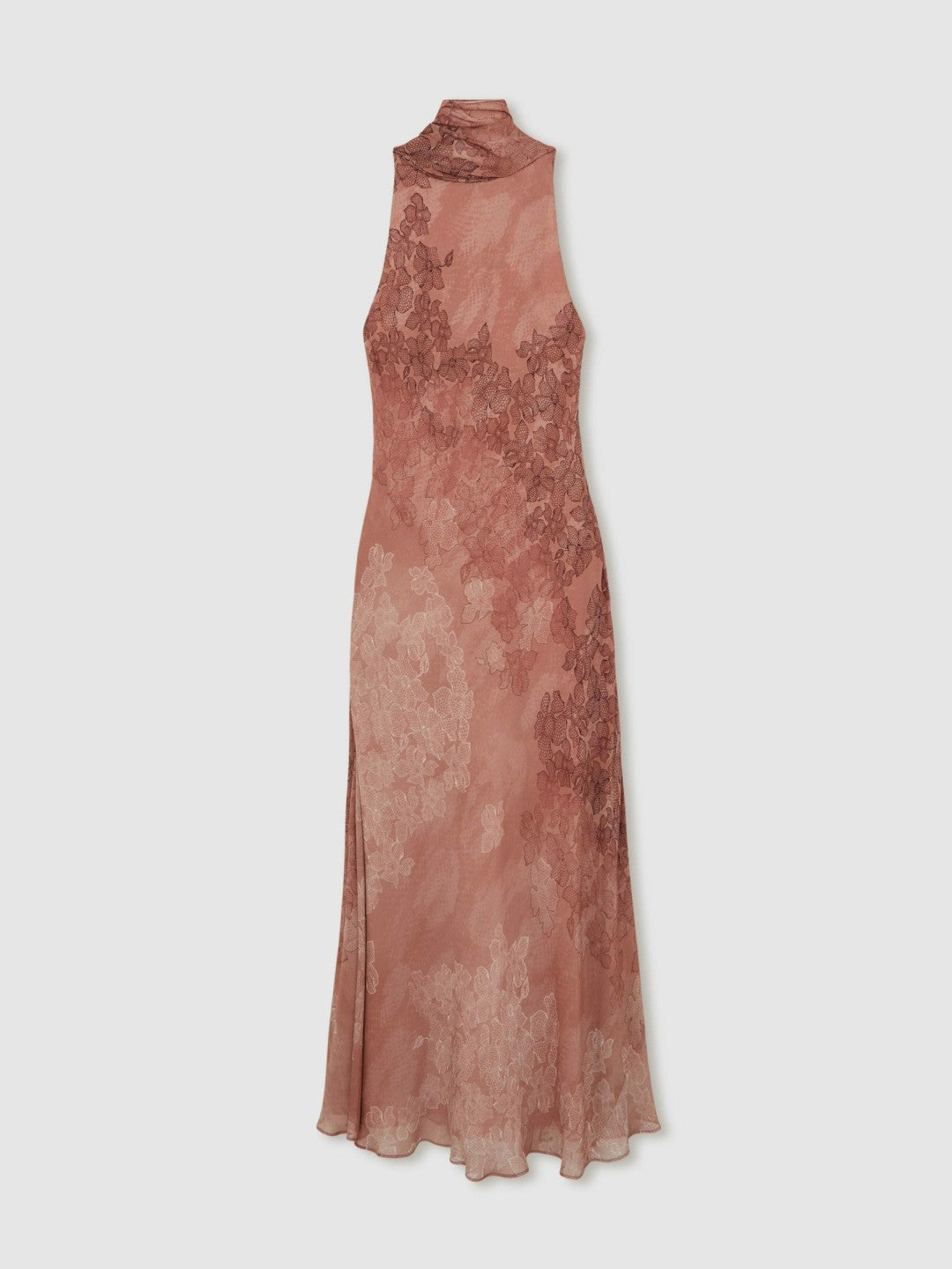 Petite Chiffon Floral Cape Maxi Dress Pale Pink | Womens