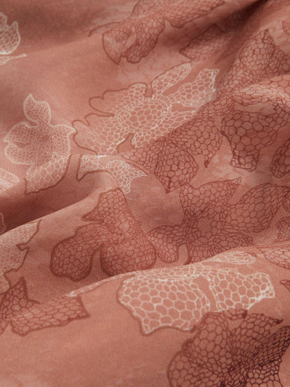 Petite Chiffon Floral Cape Maxi Dress Pale Pink | Womens