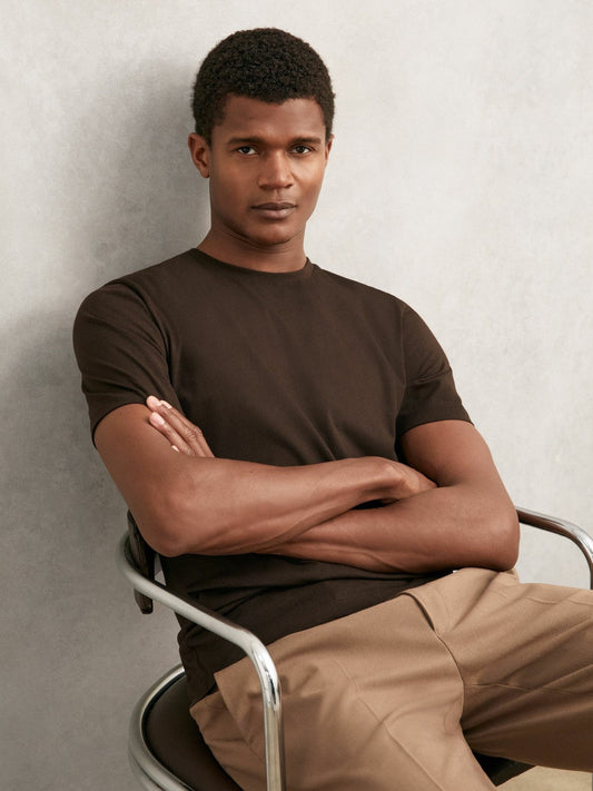 Cotton Crew Neck T-Shirt  | Mens