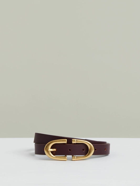 Horseshoe Belt Burgundy | Womens
