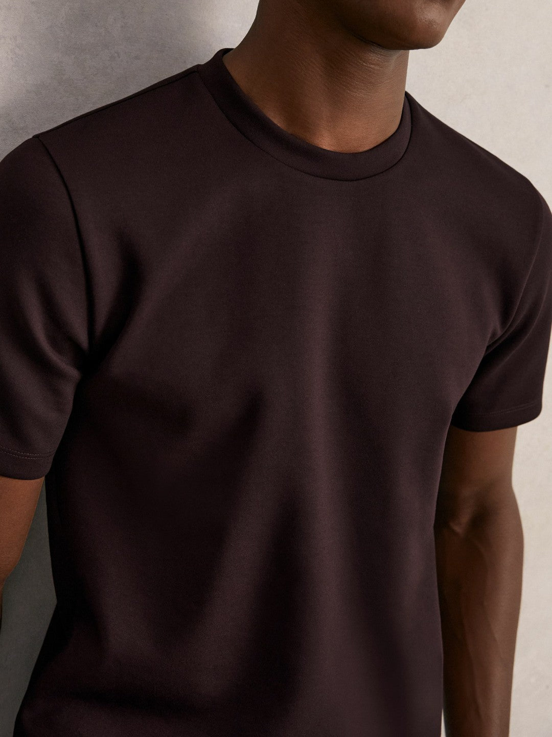 Interlock Jersey Crew Neck T-Shirt Cherry Red | Mens