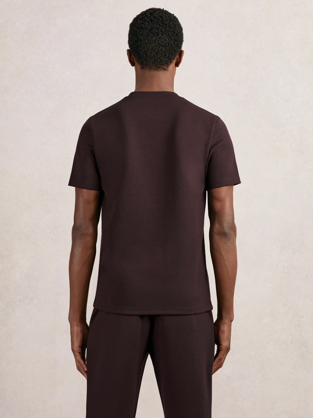 Interlock Jersey Crew Neck T-Shirt Cherry Red | Mens