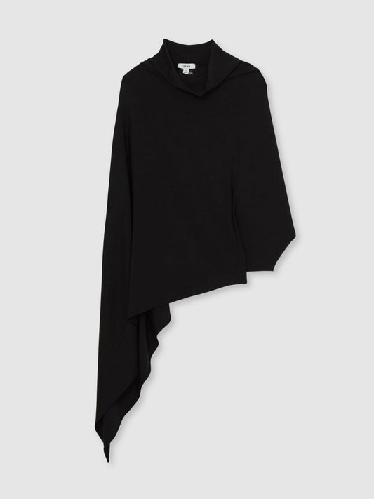 Cape Detail Top Black | Womens