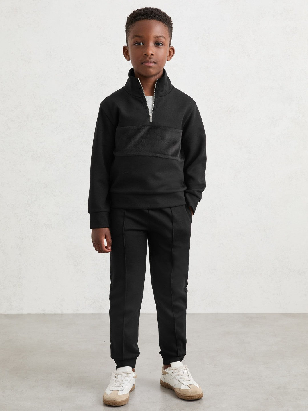 13-14 yrs Interlock Drawstring Joggers Black | Children