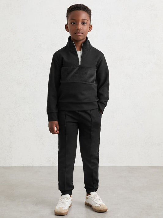 13-14 yrs Interlock Drawstring Joggers Black | Children