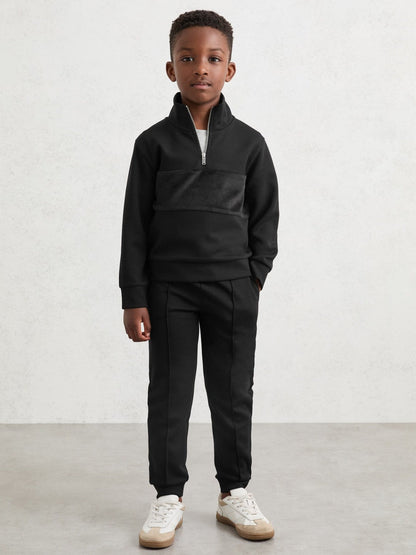 13-14 yrs Interlock Drawstring Joggers Black | Children