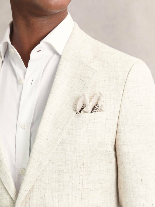 Pocket Square Oatmeal Melange | Mens